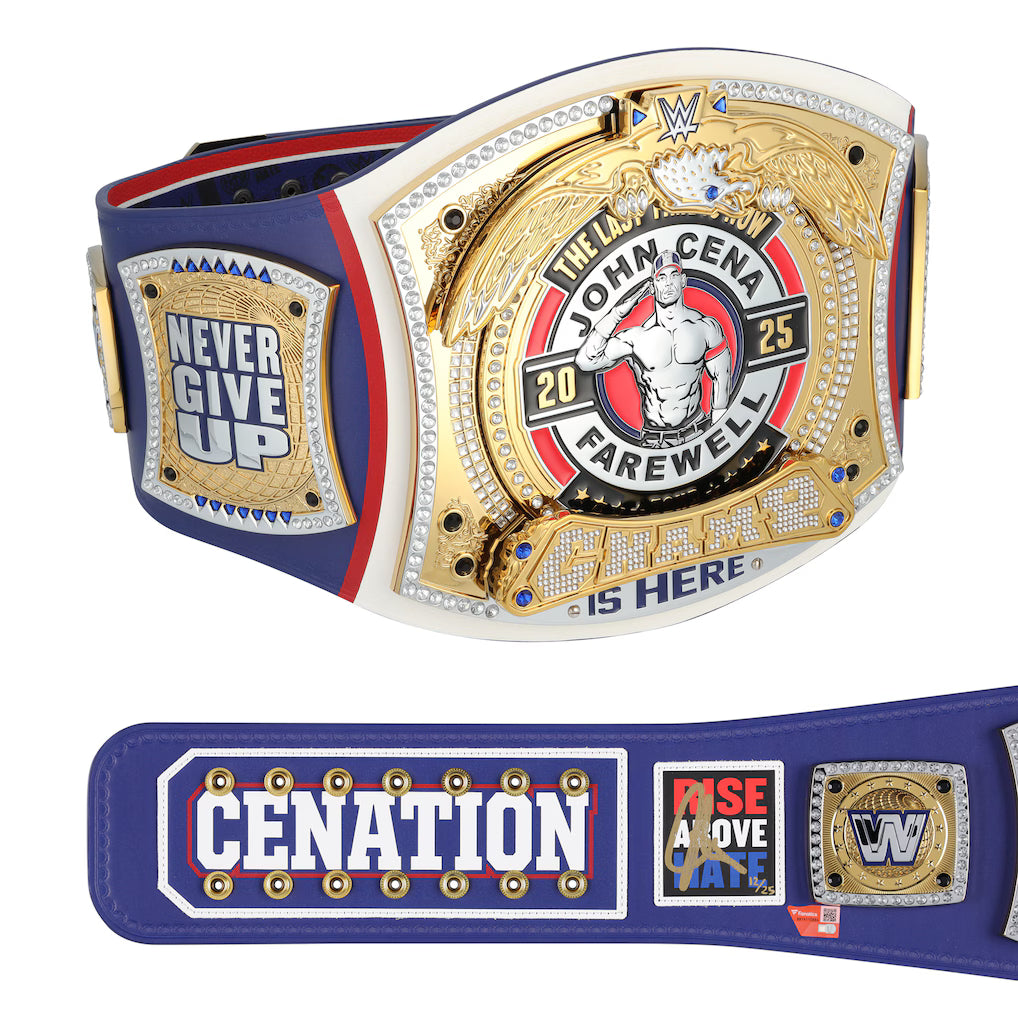 John Cena WWE Autographed Farewell Tour 2025 SummerSlam Replica Title Belt - Limited Edition of 25