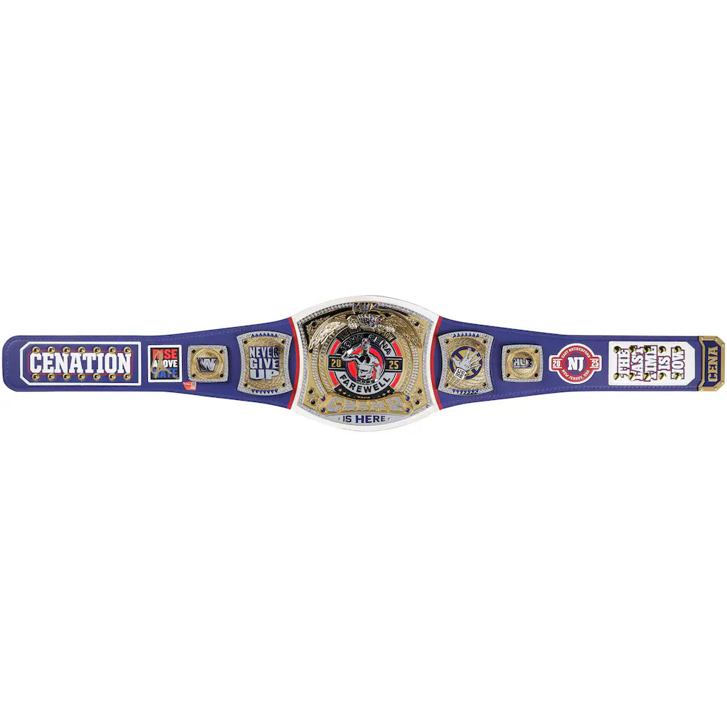 John Cena WWE Autographed Farewell Tour 2025 SummerSlam Replica Title Belt - Limited Edition of 25