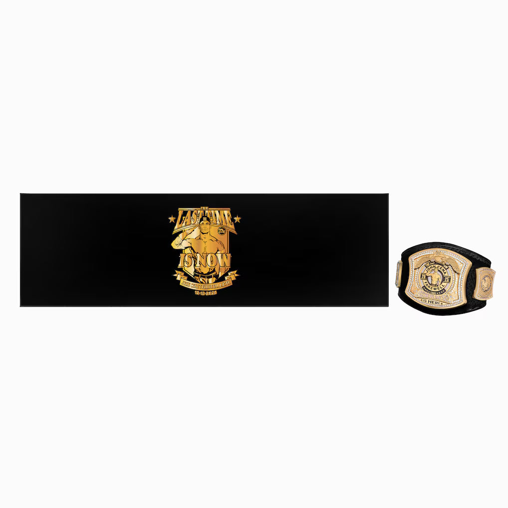 John Cena WWE Autographed Thank You Cena Mini Title In Gift Box - Limited Edition of 200