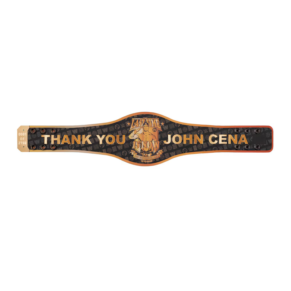 John Cena WWE Autographed Thank You Cena Mini Title In Gift Box - Limited Edition of 200