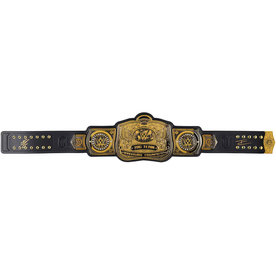 Johnny Gargano & Tommaso Ciampa WWE Autographed WWE Tag Team Championship Replica Title Belt