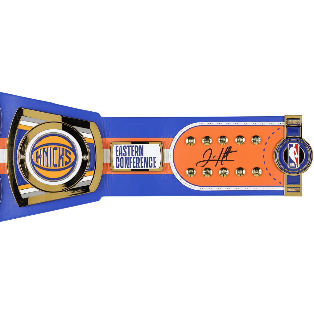 Josh Hart New York Knicks Autographed Fanatics Authentic WWE Replica Title Belt