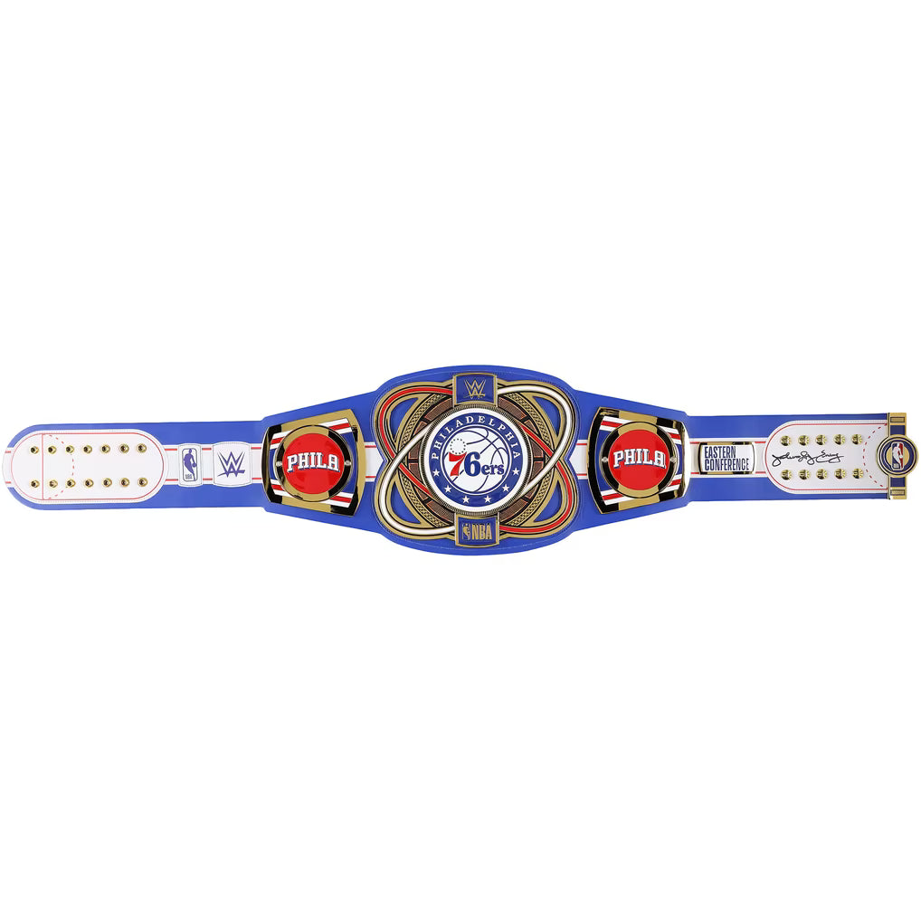 Julius Erving Philadelphia 76ers Autographed Fanatics Authentic WWE Legacy Title Belt