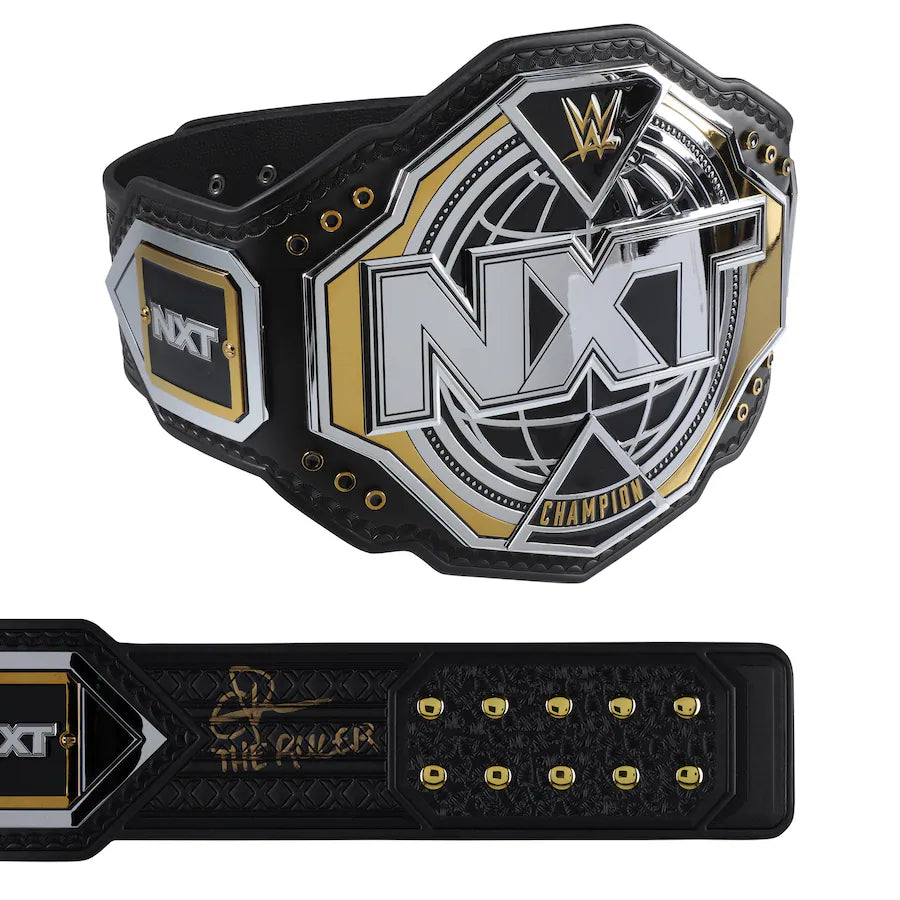 Oba Femi Autographed NXT Championship Replica Title Belt with Inscription