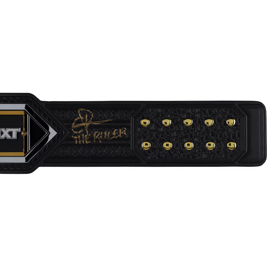 Oba Femi Autographed NXT Championship Replica Title Belt with Inscription