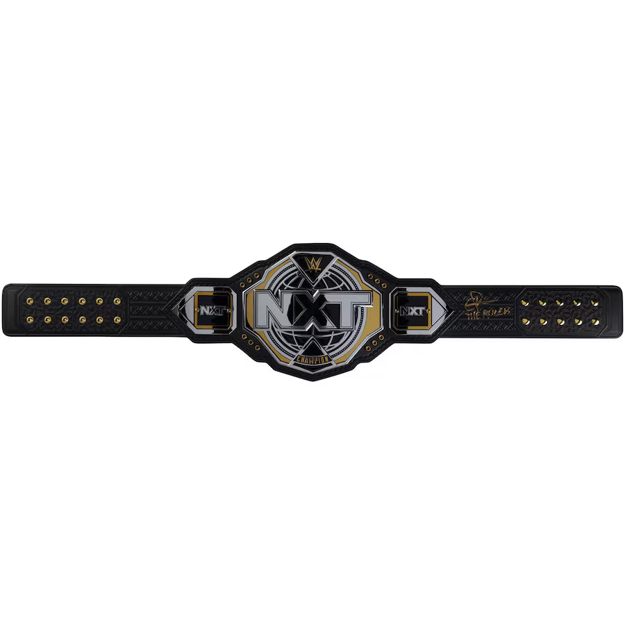 Oba Femi Autographed NXT Championship Replica Title Belt with Inscription