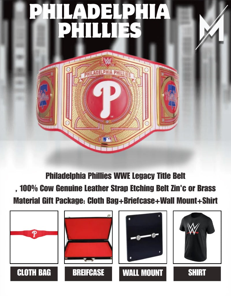 Philadelphia Phillies WWE Legacy Title Belt