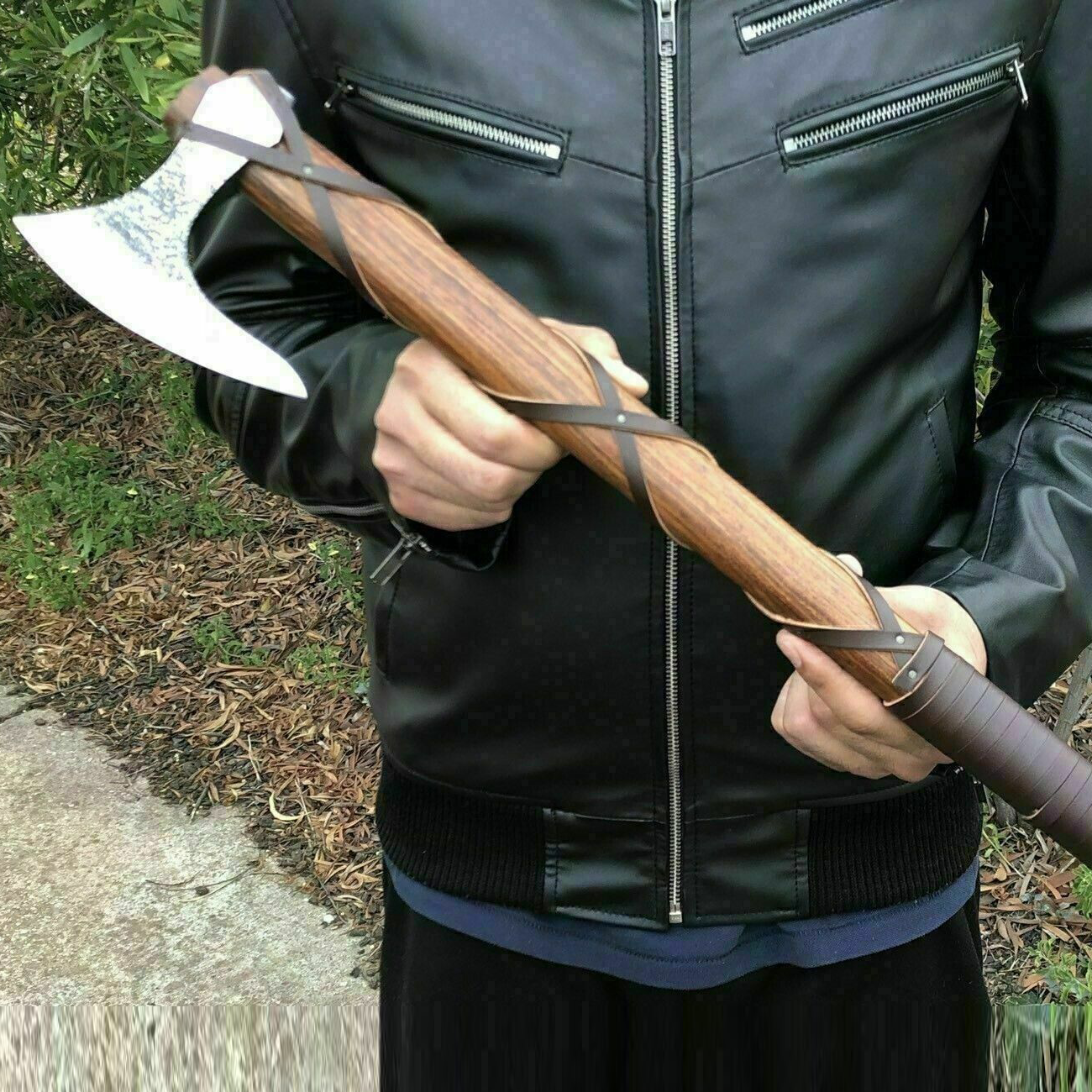 Handgefertigte Ragnar-Axt aus Kohlenstoffstahl | Wikingeraxt, Beil, Bartaxt, Campingaxt 