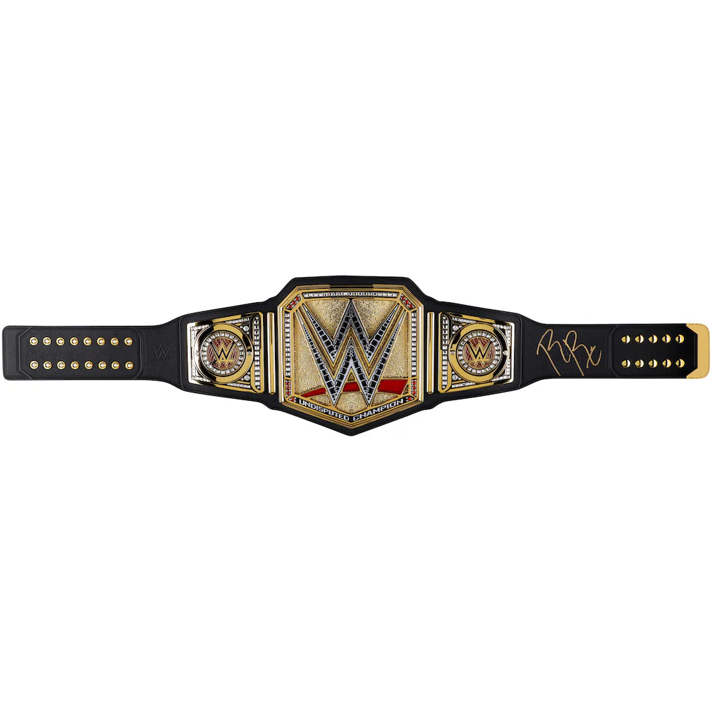 Roman Reigns WWE Autographed Undisputed Universal Championship Replica Title Belt