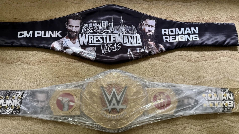 WrestleMania 42 CM Punk vs Roman Reigns Matchup Limited-Edition Championship Title Belt