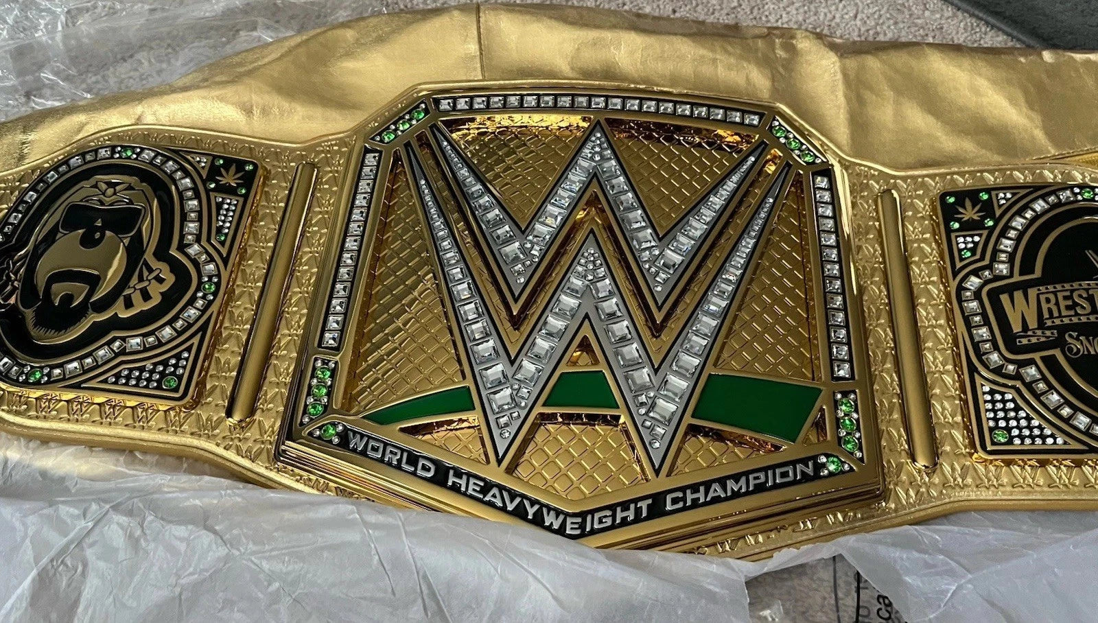 WrestleMania 39 x Snoop Dogg Official WWE Championship Golden Replica Title Belt