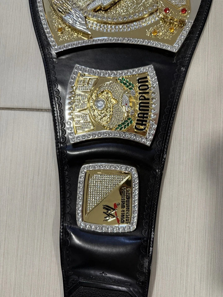 John Cena Autographed WWE Championship Spinner Replica Title Belt