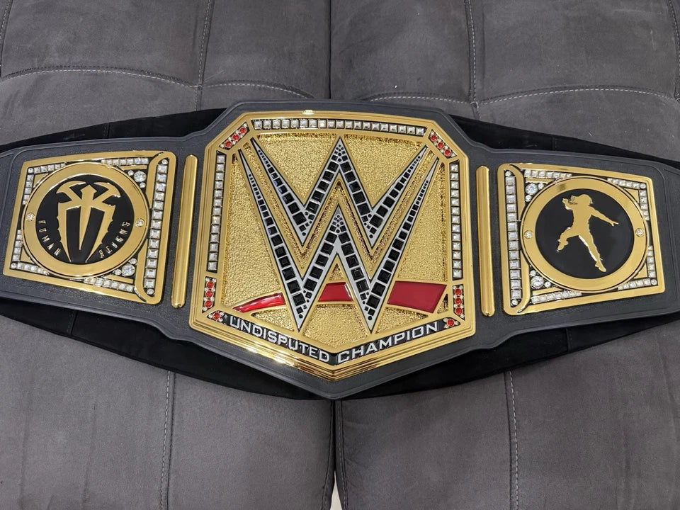 Roman Reigns Autographed Undisputed WWE Championship Replica Title Belt