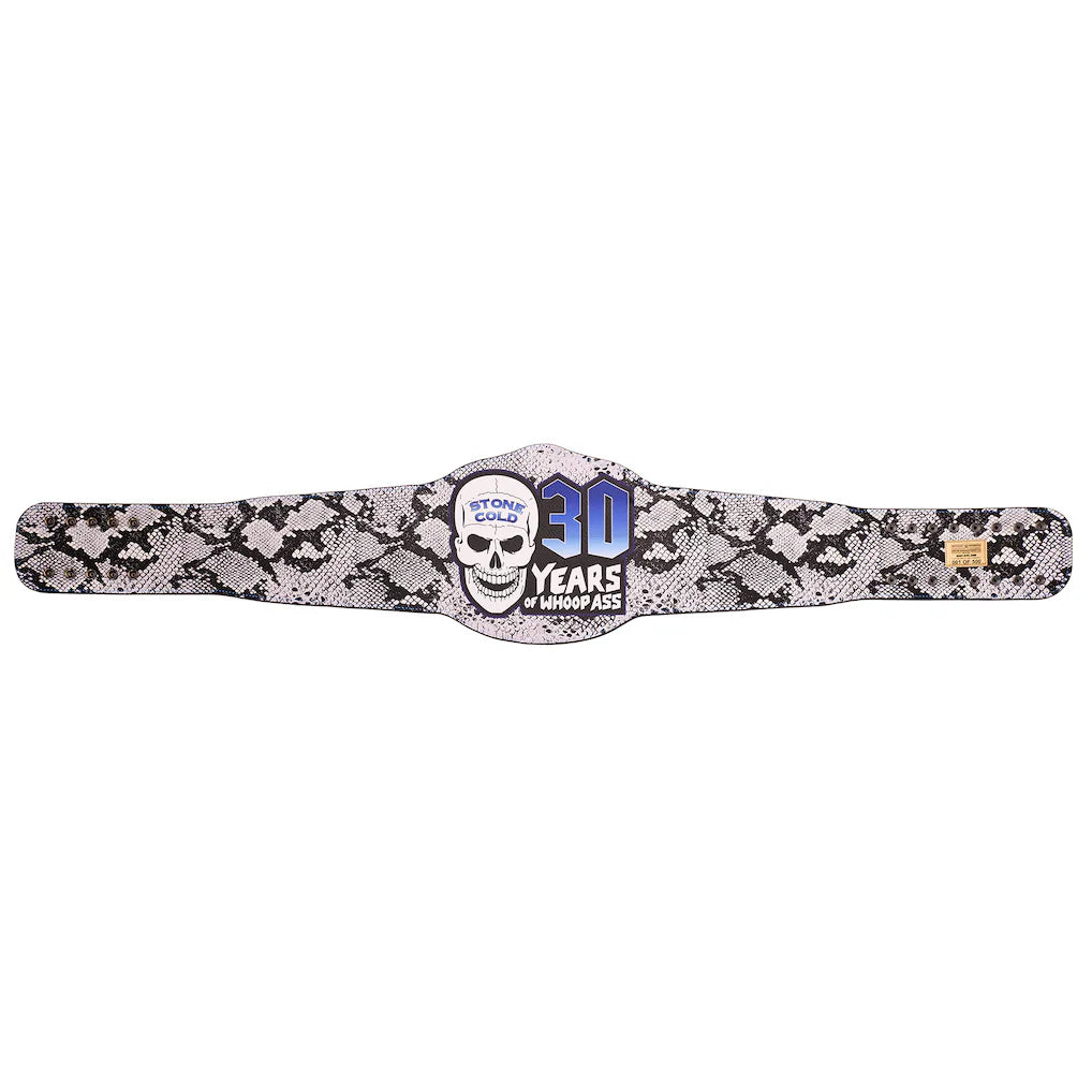 "Stone Cold" Steve Austin Limited Edition 30 Years Signature Series Title Belt