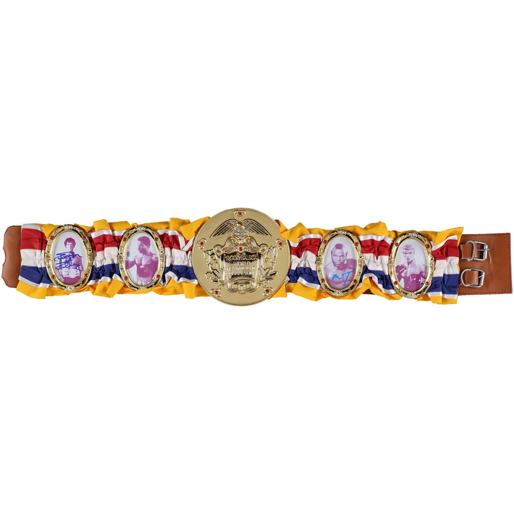 Sylvester Stallone & Mr. T Rocky III Autographed Fanatics Authentic Championship Belt