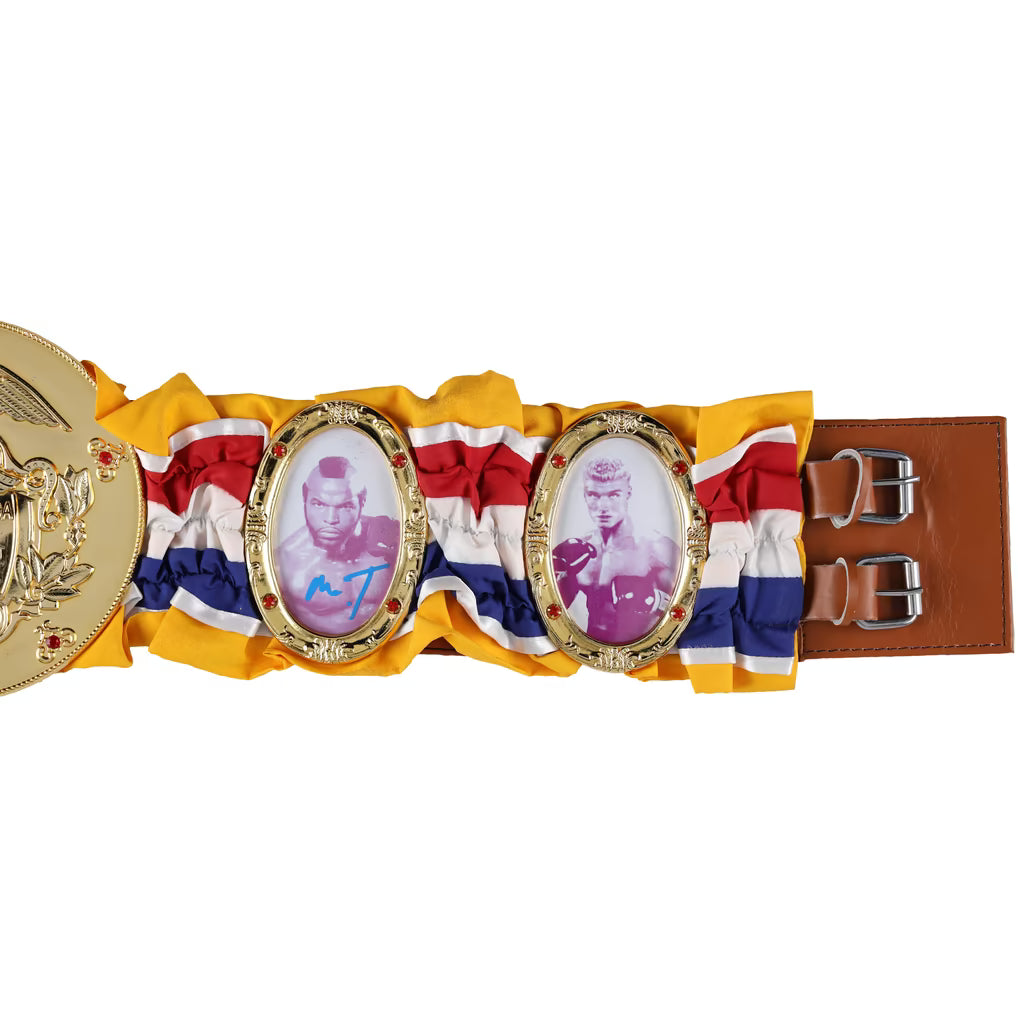 Sylvester Stallone & Mr. T Rocky III Autographed Fanatics Authentic Championship Belt