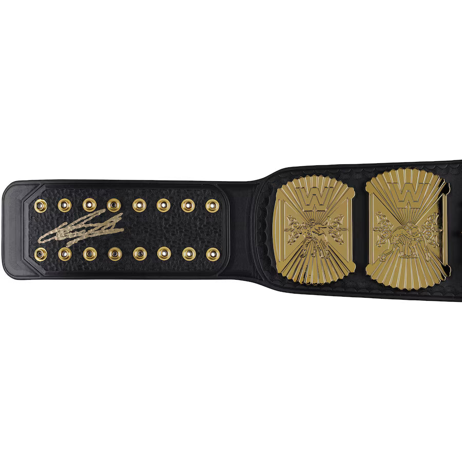 The Undertaker WWE Autographed Winged Eagle Replica Title Belt