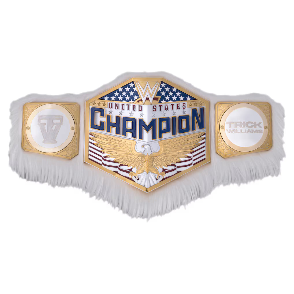 Trick Williams Limited Edition Fur United States Championship Replica Title Belt