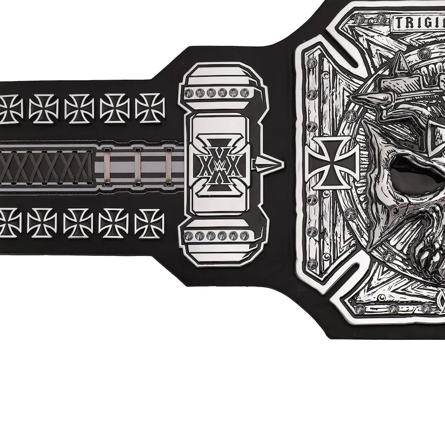 Triple H 30 Years The King Legacy WWE Championship Titelgürtel | WWE Sammlerstück | Riemen aus echtem Rindsleder | Ätzgürtel