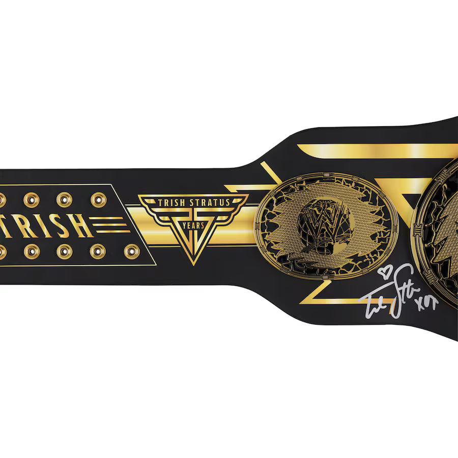 Trish Stratus WWE Autographed 25 Years Anniversary Signature Series Replica Title Belt
